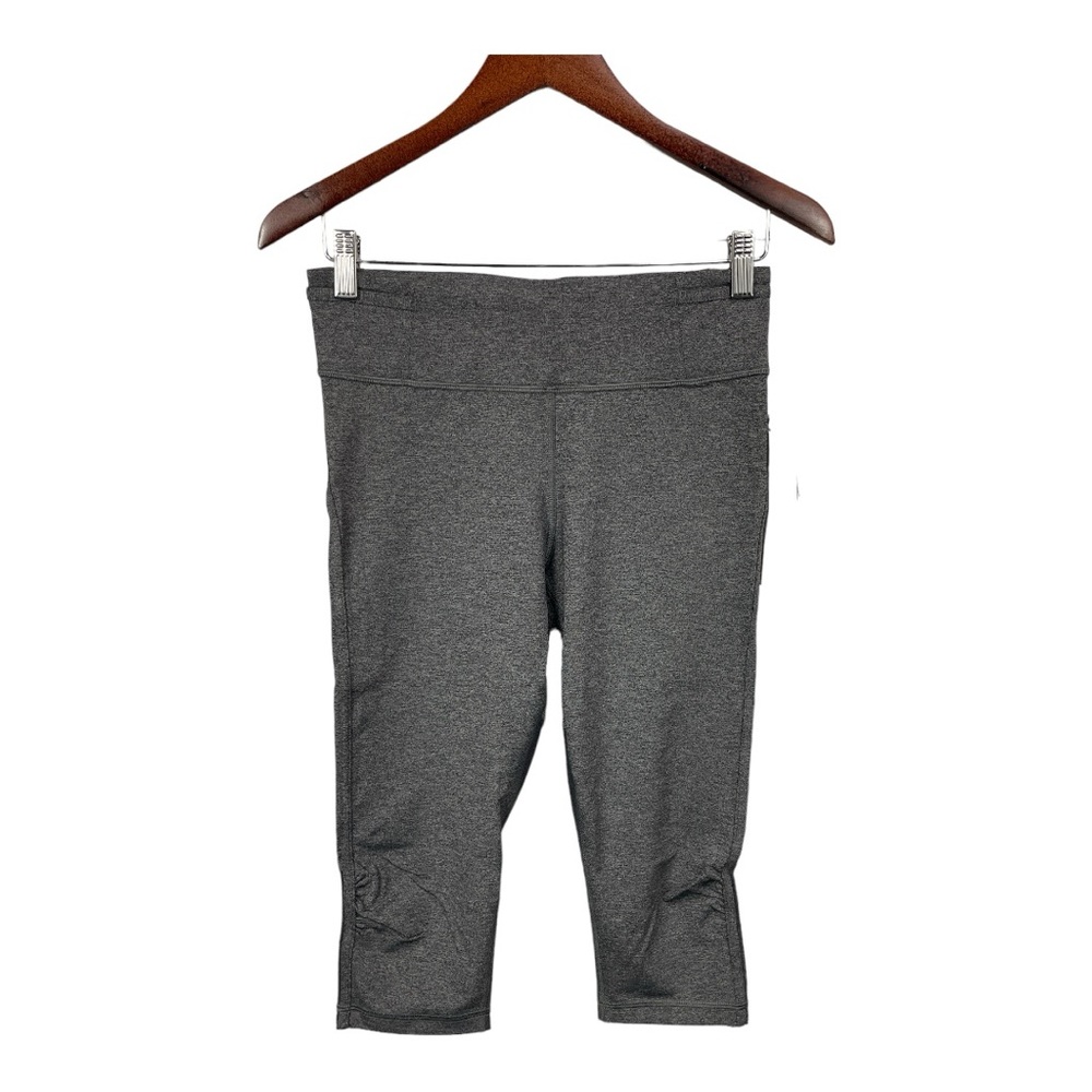 Lululemon Real Quick Crop Gray HBLK, Size 8 New